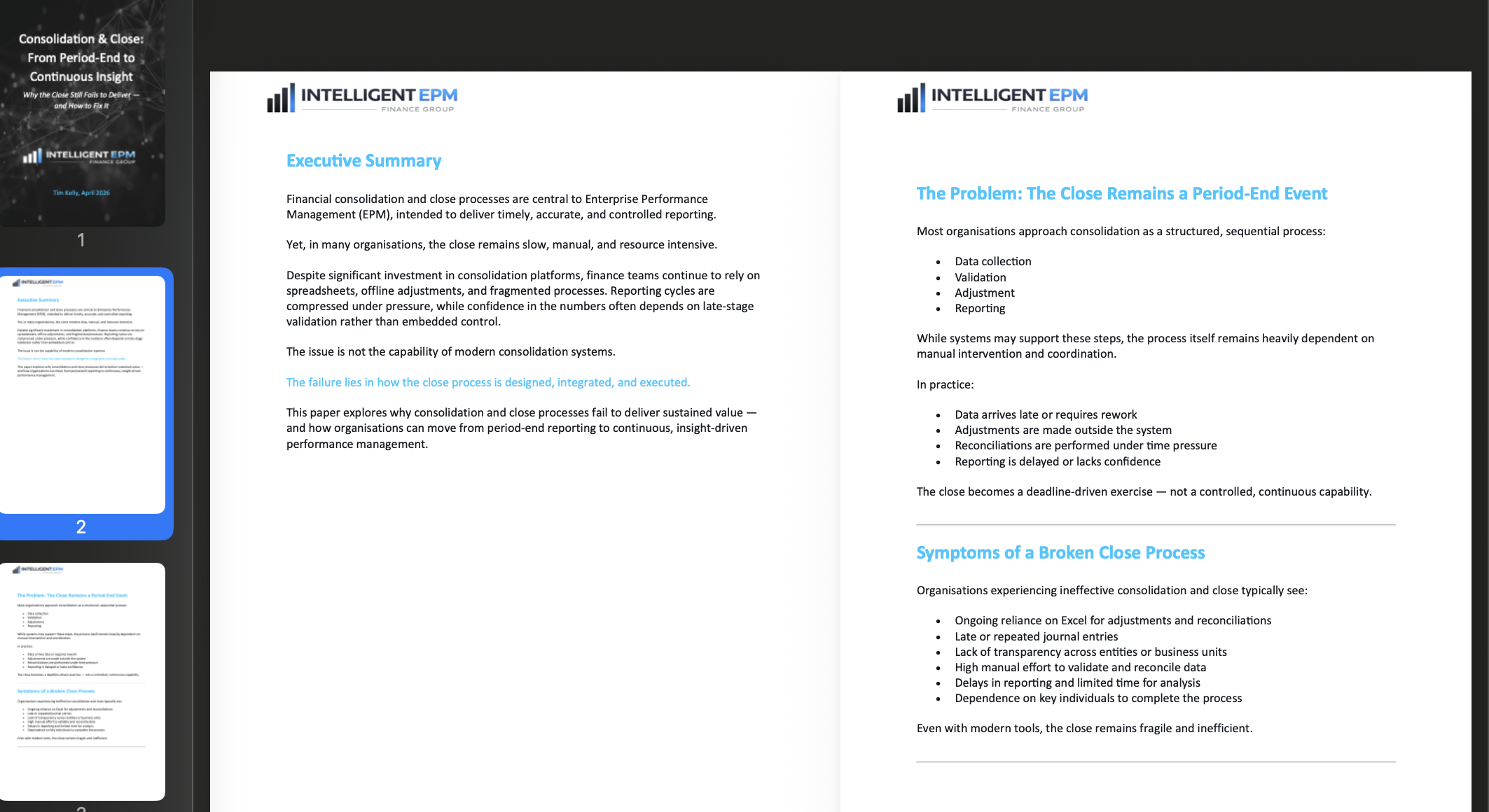 Consolidation White Paper